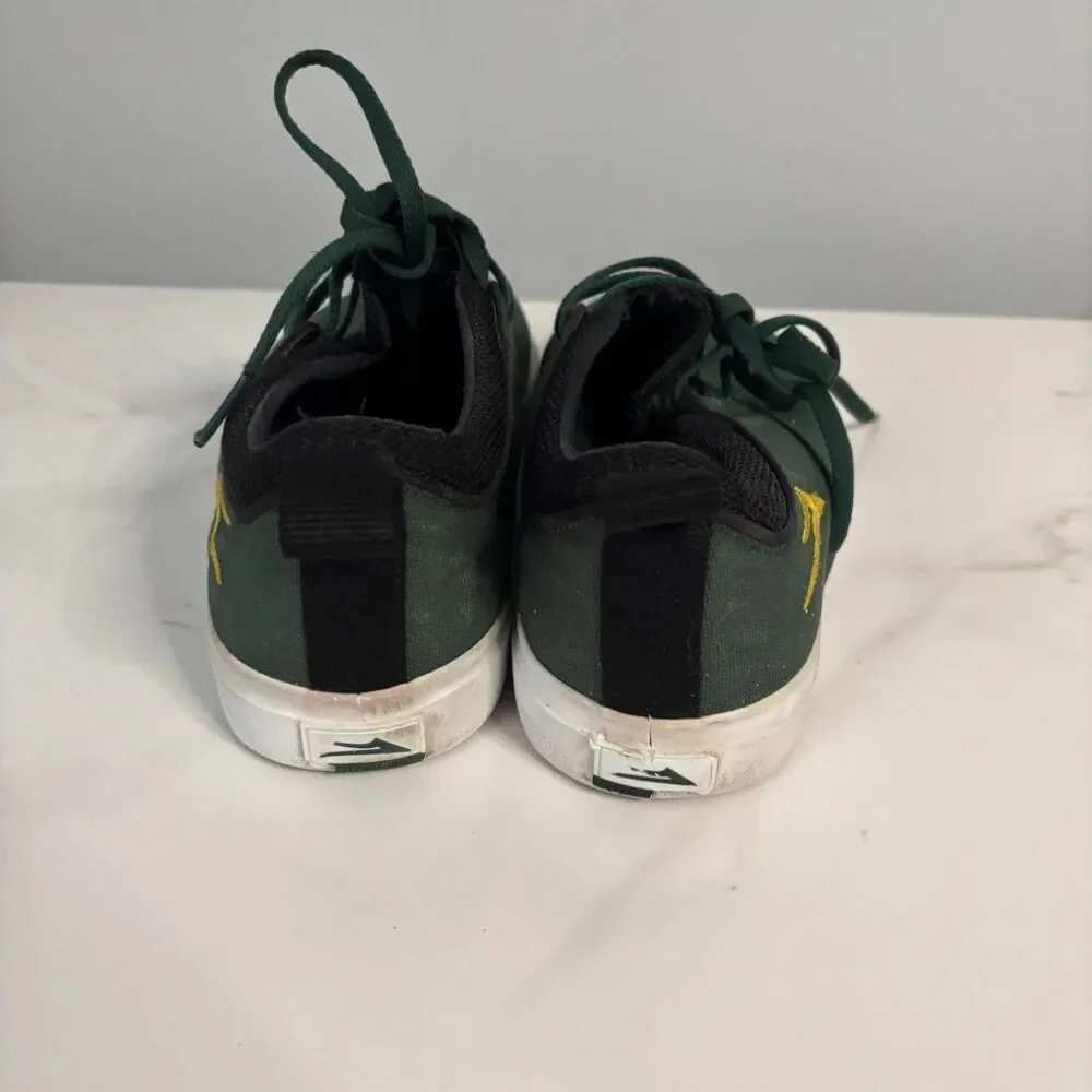 Lakai Men Riley 2 Skate Shoes Gum Suede Sole Slip On Riley Hawk Dk Green Size 7